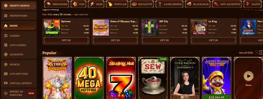 Wild robin casino login